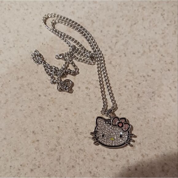 Silver Hello Kitty Necklace & Bracelet Set - Picture 5 of 8